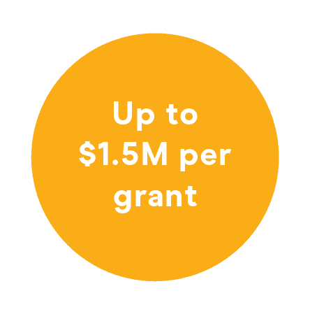 Up to $1.5million per grant